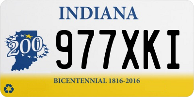 IN license plate 977XKI
