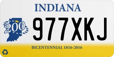 IN license plate 977XKJ