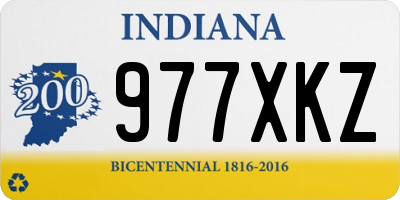 IN license plate 977XKZ