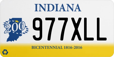 IN license plate 977XLL