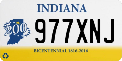 IN license plate 977XNJ