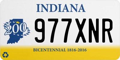 IN license plate 977XNR