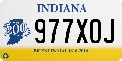 IN license plate 977XOJ