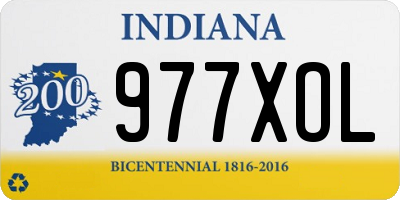 IN license plate 977XOL