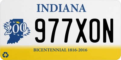 IN license plate 977XON