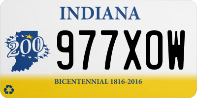 IN license plate 977XOW