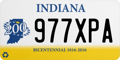 IN license plate 977XPA