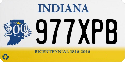 IN license plate 977XPB