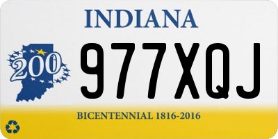 IN license plate 977XQJ