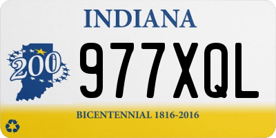 IN license plate 977XQL
