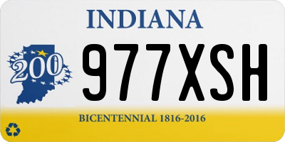 IN license plate 977XSH