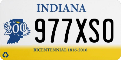IN license plate 977XSO