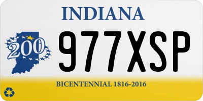 IN license plate 977XSP