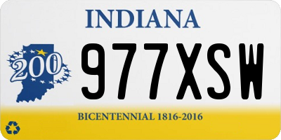 IN license plate 977XSW