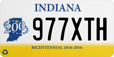 IN license plate 977XTH