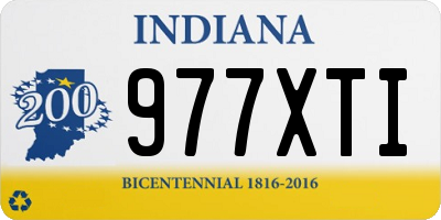 IN license plate 977XTI