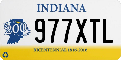 IN license plate 977XTL