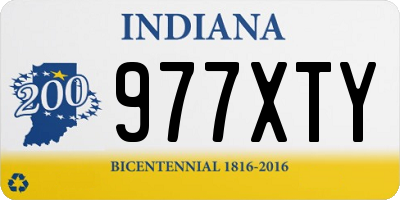 IN license plate 977XTY