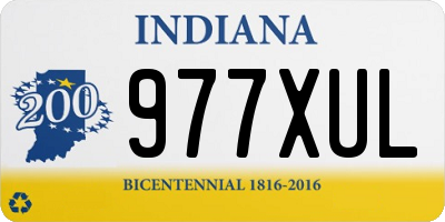 IN license plate 977XUL
