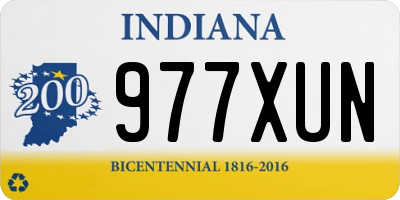 IN license plate 977XUN