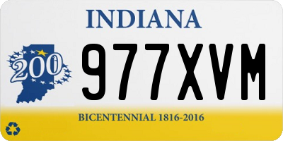 IN license plate 977XVM