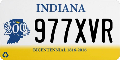 IN license plate 977XVR