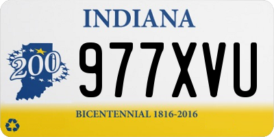 IN license plate 977XVU