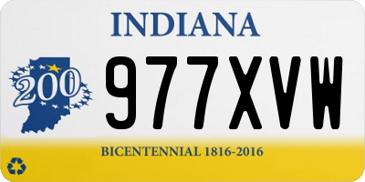 IN license plate 977XVW