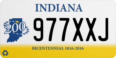 IN license plate 977XXJ
