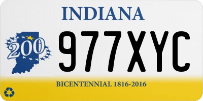 IN license plate 977XYC