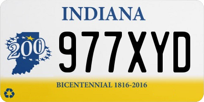 IN license plate 977XYD