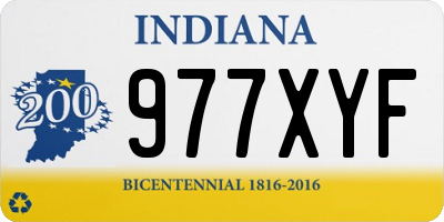 IN license plate 977XYF