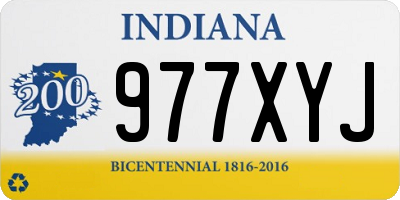 IN license plate 977XYJ