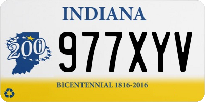 IN license plate 977XYV
