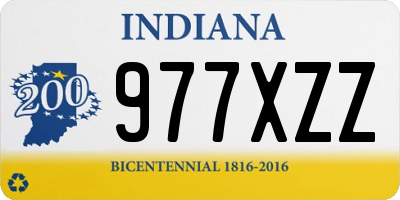 IN license plate 977XZZ