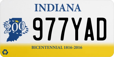 IN license plate 977YAD
