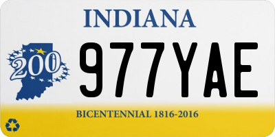 IN license plate 977YAE