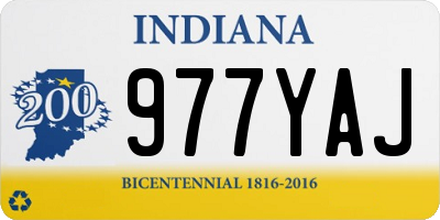 IN license plate 977YAJ