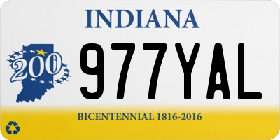 IN license plate 977YAL