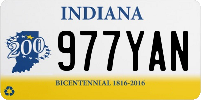 IN license plate 977YAN
