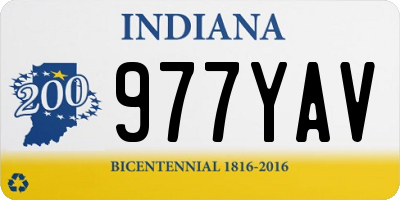 IN license plate 977YAV