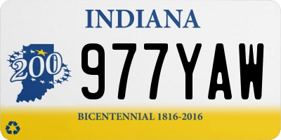 IN license plate 977YAW