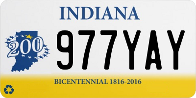 IN license plate 977YAY