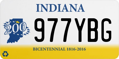 IN license plate 977YBG