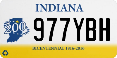 IN license plate 977YBH