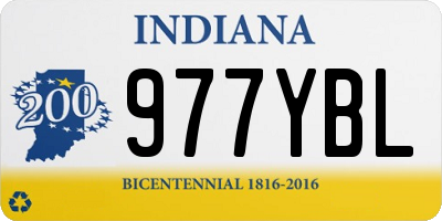 IN license plate 977YBL
