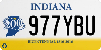 IN license plate 977YBU