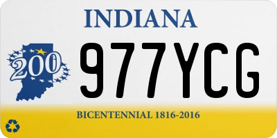 IN license plate 977YCG