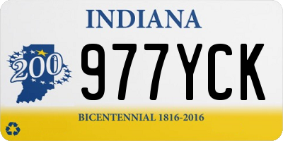 IN license plate 977YCK