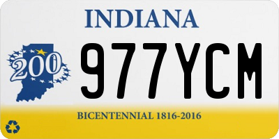 IN license plate 977YCM